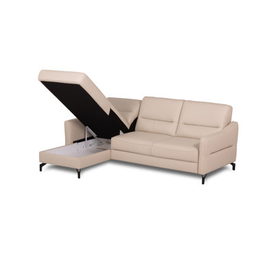 Falkirk Leather Corner Sofabed