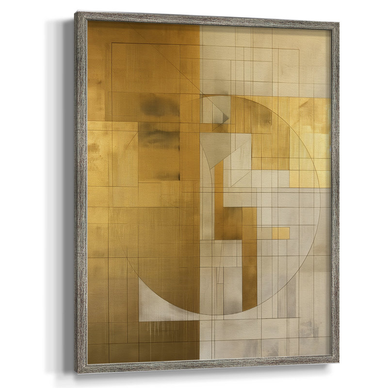 ABSTRACT Series Cxxvi, reproduction encadrée - bois massif, H 11 po x l 9 po