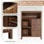 Armoire de salle de bain noyer 1 porte 3 tiroirs-1856866076