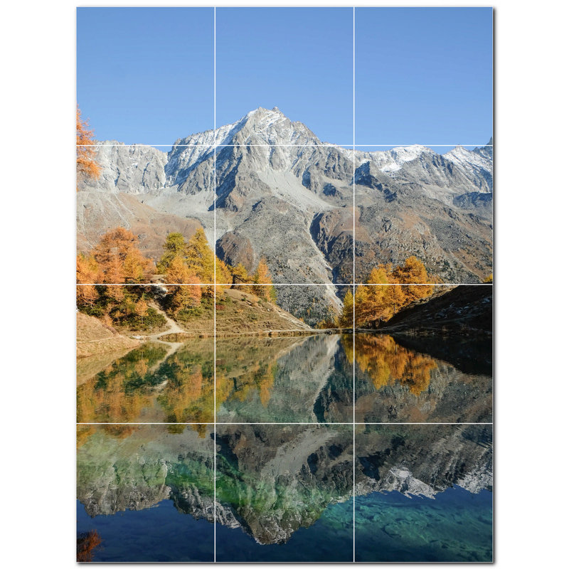 Panneau décoratif en céramique satinée 12 po x 12 po