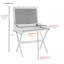 Bureau rabattable élégant avec plateau en liège et tiroirs de rangement 34,25 po Elegant Ivory-14909563