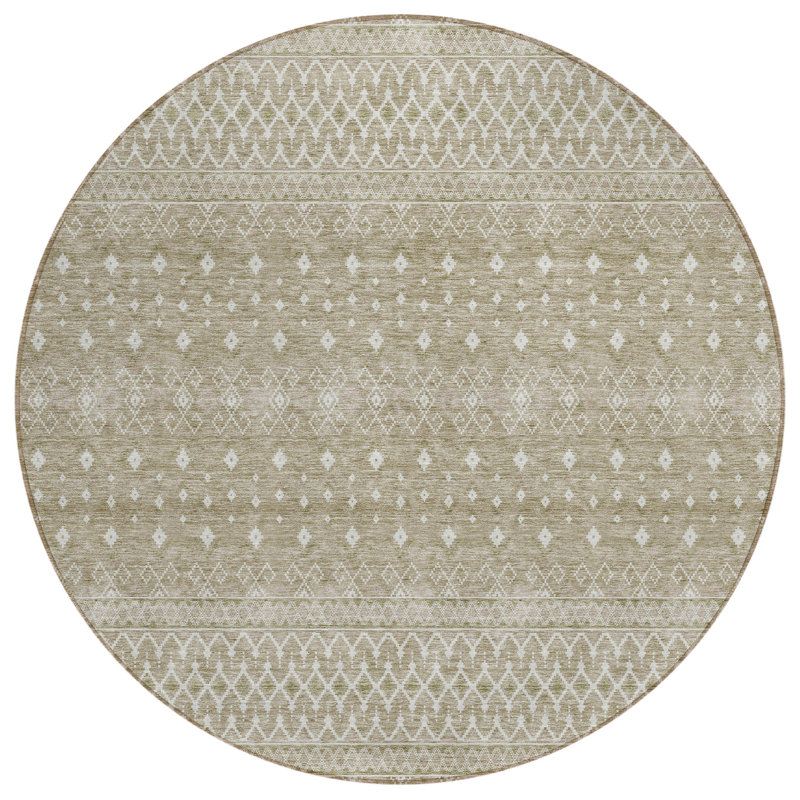  Bhavya Area Rug, Round 8'