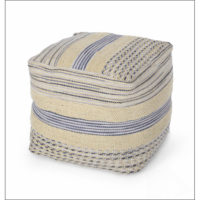 Western Hcrafted Fabric Pouf,Comfortable choice, multiple functions, classic design, and cozy corners