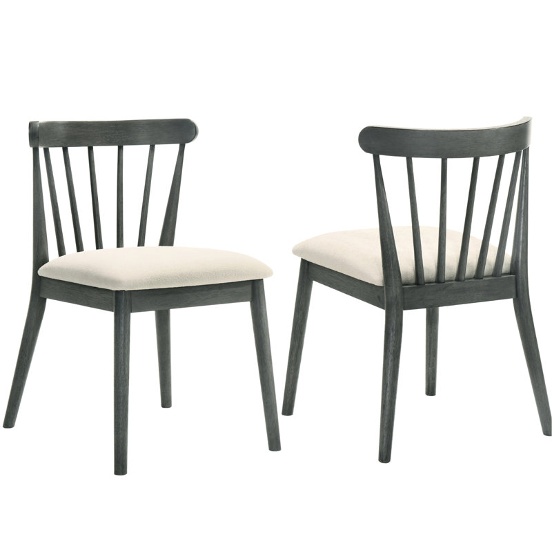 Chaises de salle à manger pliantes rustiques en bois massif 2 pièces en gris, style rétro traditionnel, dossier à lattes confortable, assemblage sans tracas pour une utilisation dans le jardin avec structure grise, sièges ergonomiques, configuration extérieure