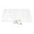 27.5" Tall Modern White Nightstand with Lockable Drawer, 2-Drawer Bedside Table with Open Display Shelves & Guardrail