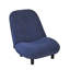 Chaise inclinable avec rembourrage doux - Bleu marine, 14 réglable, éponge haute densité, fabrication de mobilier réglable en métal
