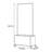 Stainless Steel Coat Rack with Bottom Cabinet-772988611