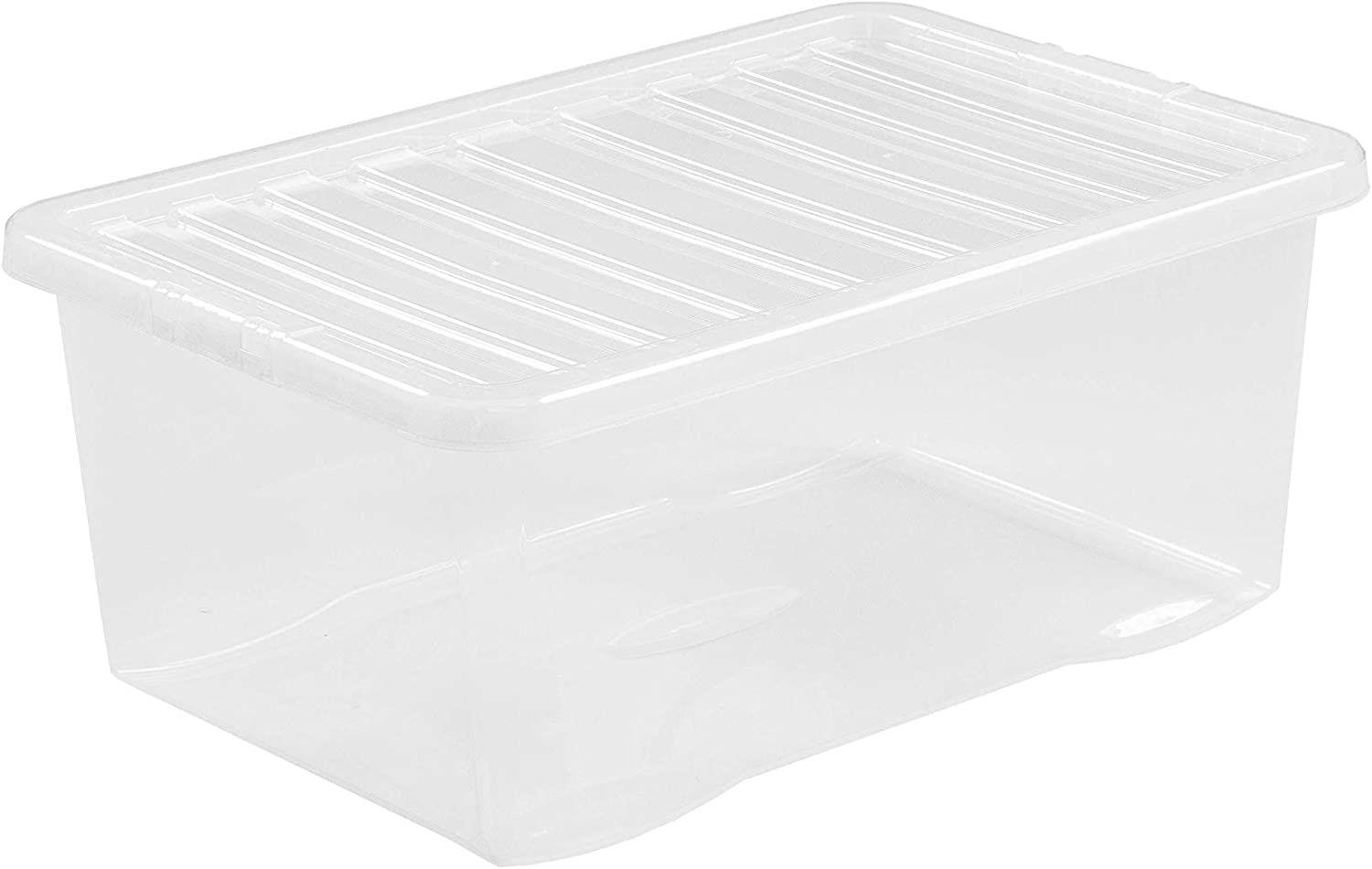 WHATMORE CRYSTAL 45L BOX & LID CLEAR 10870 | Wayfair.co.uk