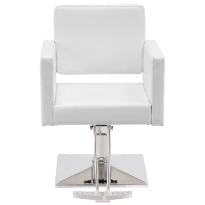 Spring Street 63.5cm W Faux Leather Hydraulic Barber Salon Chair with Metal Frame