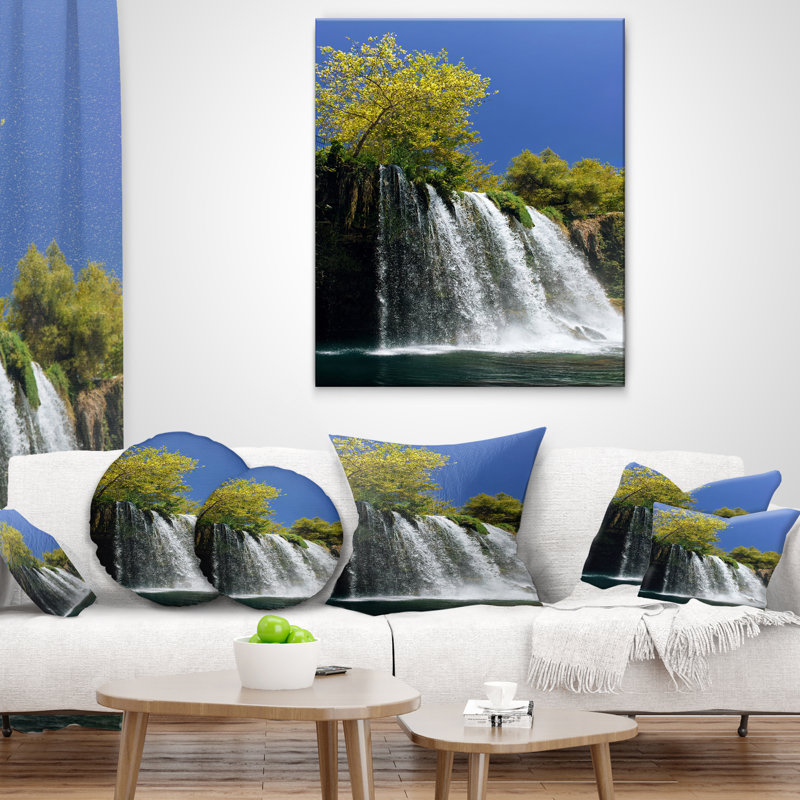 Coussin décoratif "Design Duden Waterfall Antalya" Designart