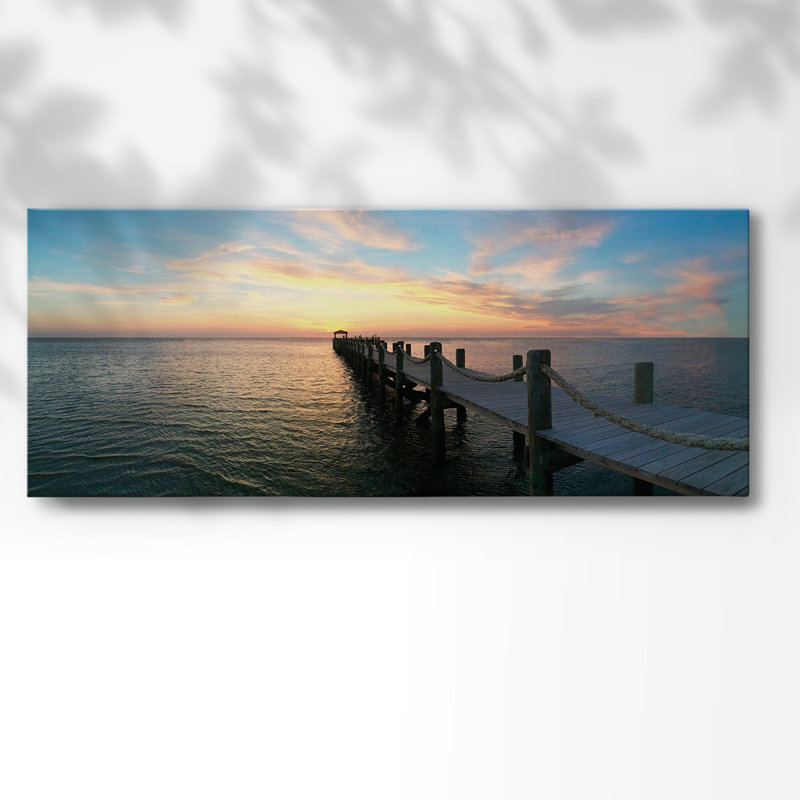 «Dockside», reproduction sur toile tendue, H 12 po x l 30 po x P 1,5 po