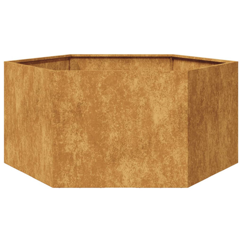 Alivya Metal Elevated Planter, Olive Green, 17.72" H x 40.94" W x 35.43" D