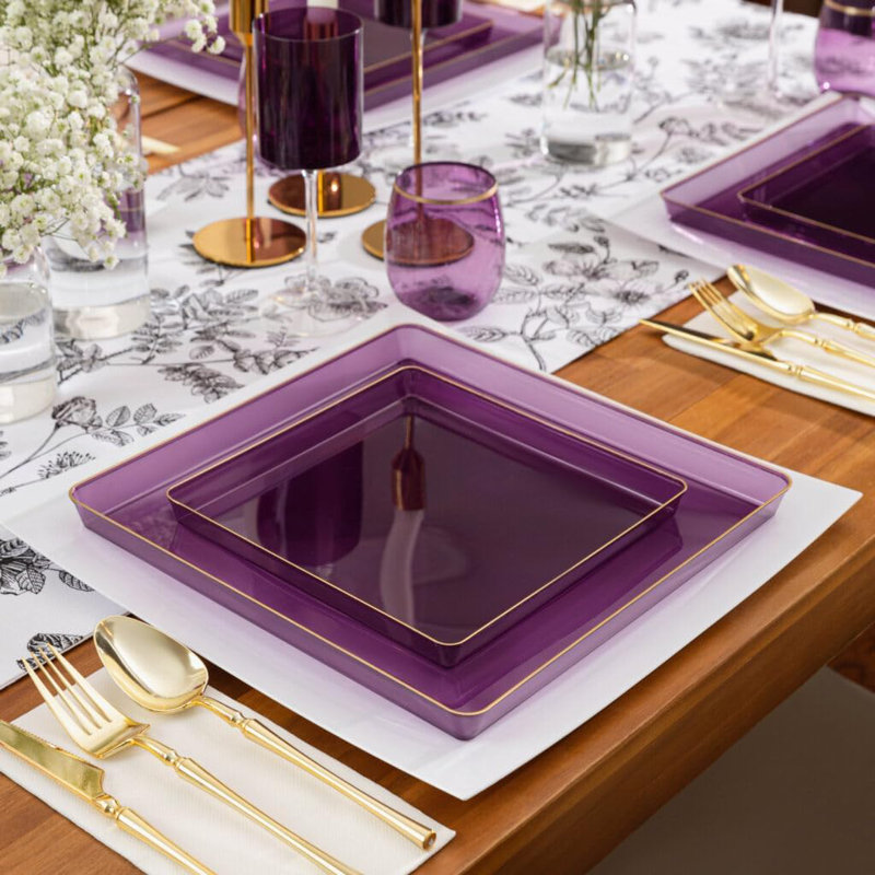 Disposable Dinner Plate, Set of 90