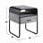 Metal Frame End Table With One Drawer