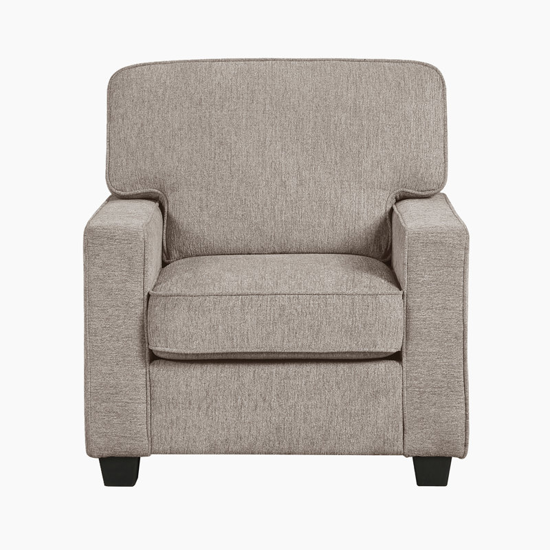 Fauteuil d'appoint Levid, Chenille taupe