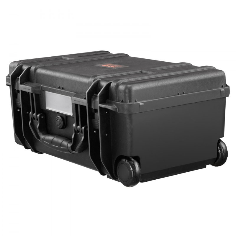 Weatherproof Hard Case, Heavy Duty Protective Dry Box Case with Pre-Cut Foam, Wheels & Retractable Pull Handles for Travel, Hunt, Military, Tactical, IP67 Waterproof Case for Cameras