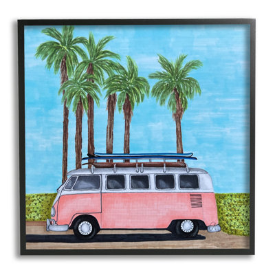 «Bay Isle Home», vacances tropicales en minibus, estampe numérique de Alejandra Saiz