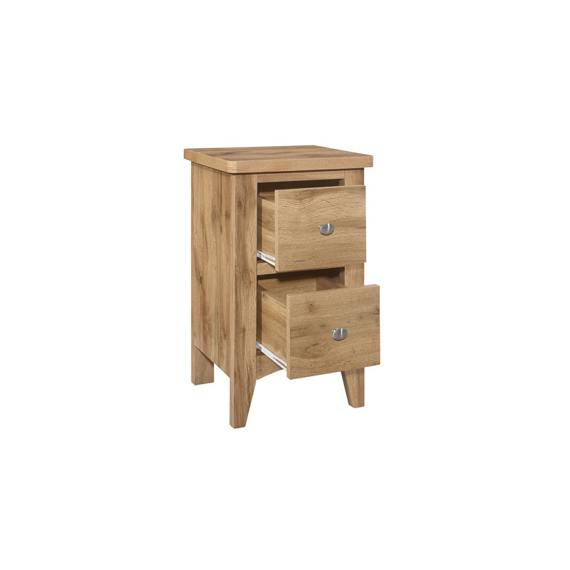 Kreitler 2 Drawer Bedside Table
