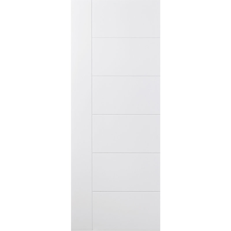 Porte intérieure traditionnelle stratifiée Groove, 18 po x 80 po