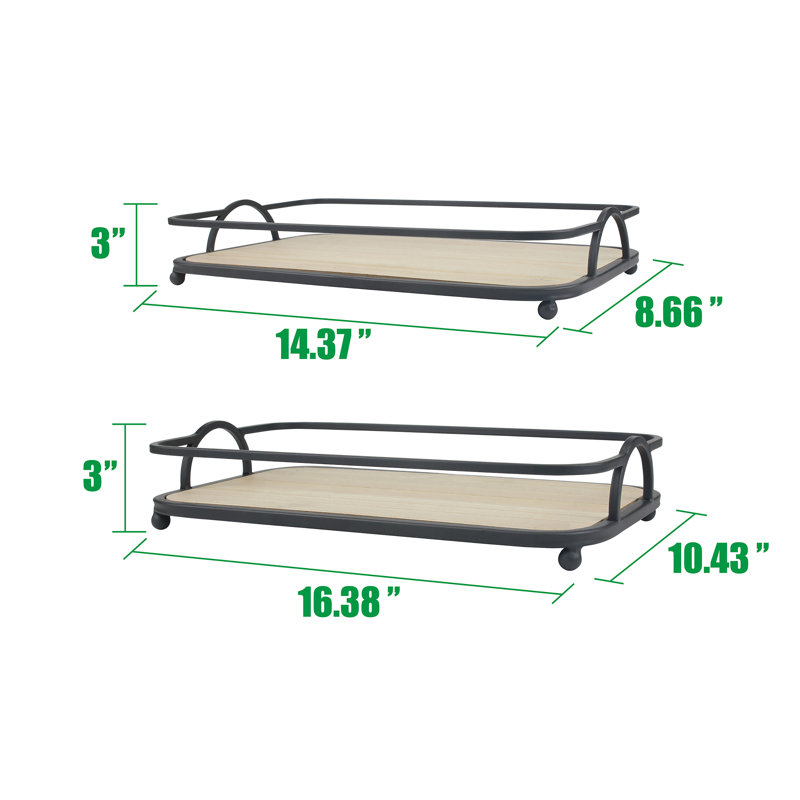 Jorane Metal Tray - Set of 2