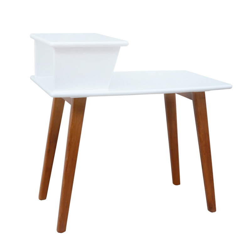 Strafford 27.2'' Solid Wood Console Table, White