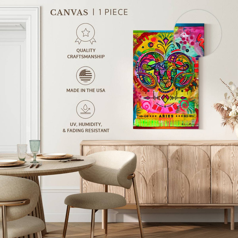 Adella Psychedelic Aries, 24" H x 16" W