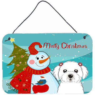 Impression sur plaque bonhomme de neige
