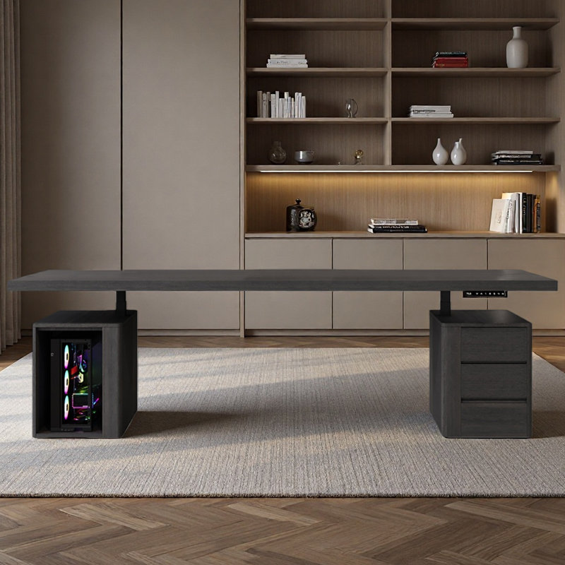 Bureau intelligent à hauteur réglable pour apprendre, H 52,76 po x l 94,49 po x P 33,46 po