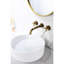 Robinet de salle de bain mural bronze-124831469