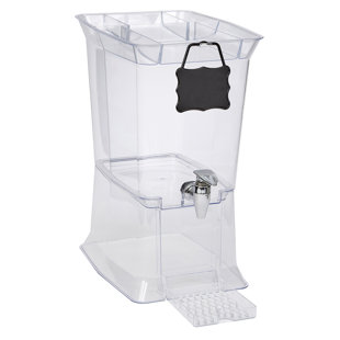 Buddeez Break Resistant 3 Gallon Tritan (Tm) Beverage Dispenser With Party Top Lid And Drip Tray
