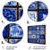 Boho Turkish Blue Tiles 3 - Boho Tiles, art mural en métal