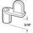 Prime-Line Diecast Zinc Offset Window Screen Clip-69841409-69841417
