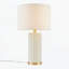 Lampe de table texturée à pois