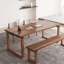 Bureau rectangulaire en bois massif noyer-109622430