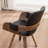 Braiden Swivel Faux Leather Dining Chair-610463322