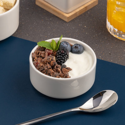 Bol à salade empilable en porcelaine de qualité supérieure | Ivoire | 12,8 oz