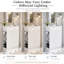Meuble-lavabo moderne 18,6 po avec lavabo en céramique et tablettes de rangement - blanc-1937198194