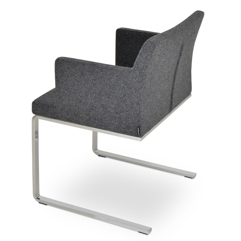 Fauteuil plat Soho, Gris foncé