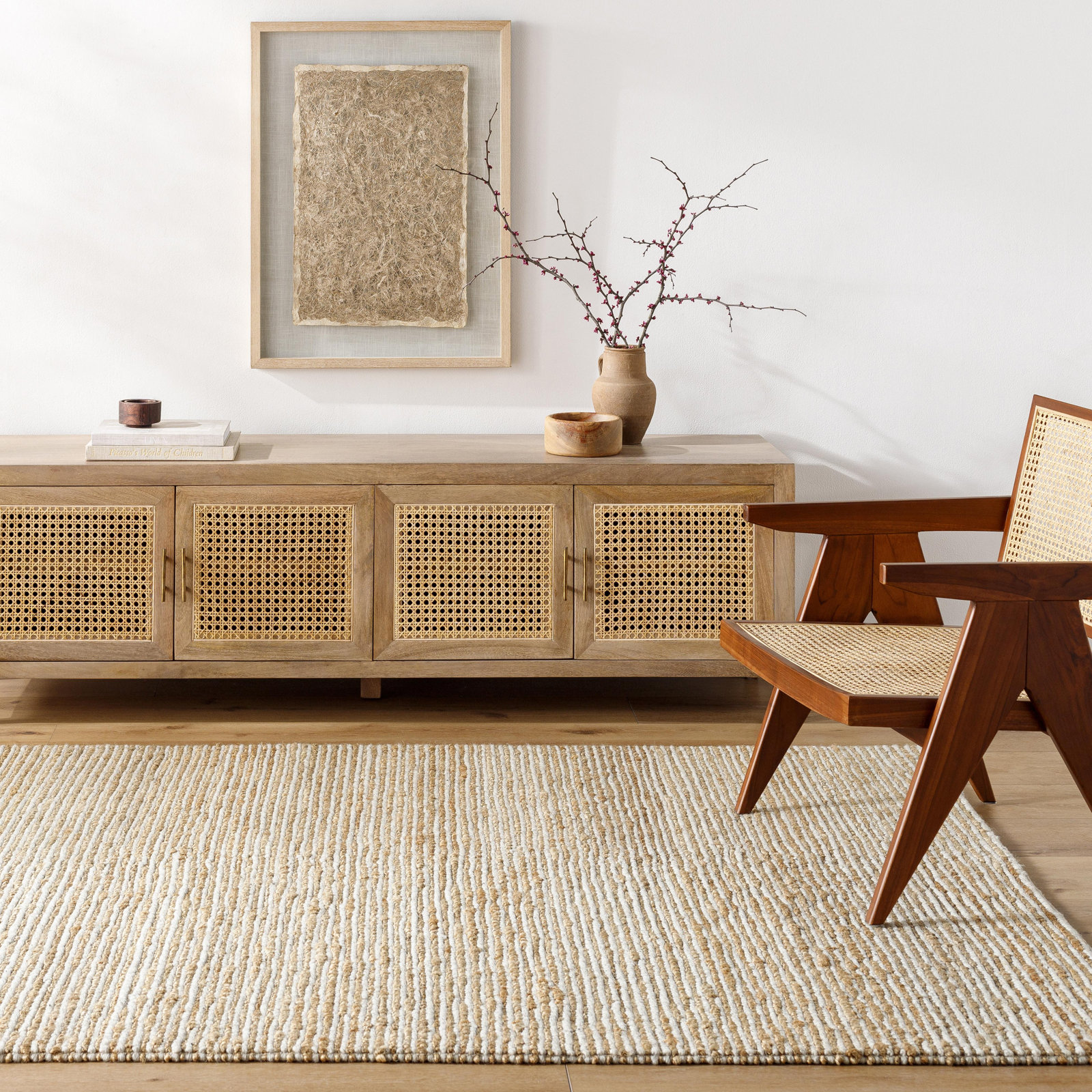 Hayes Hand-Tufted Jute Rug, Rectangle 9' x 12'