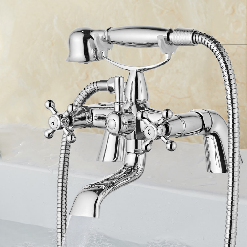 Sutton 1 Handle Deck Bath Shower Mixer Bath Filler