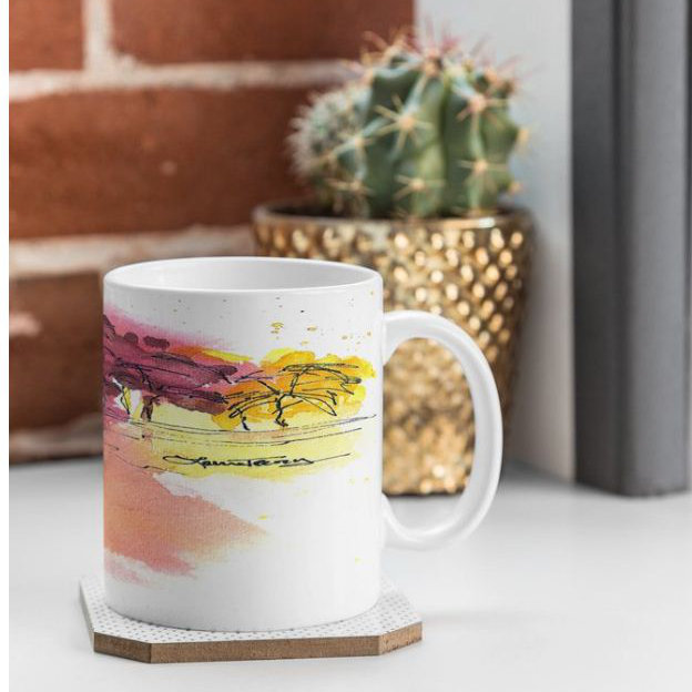 Grande tasse à café golden teinte