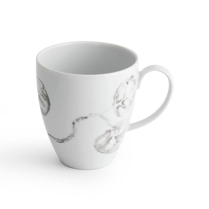 Botanical Leaf Handmade Porcelain Coffee Mug