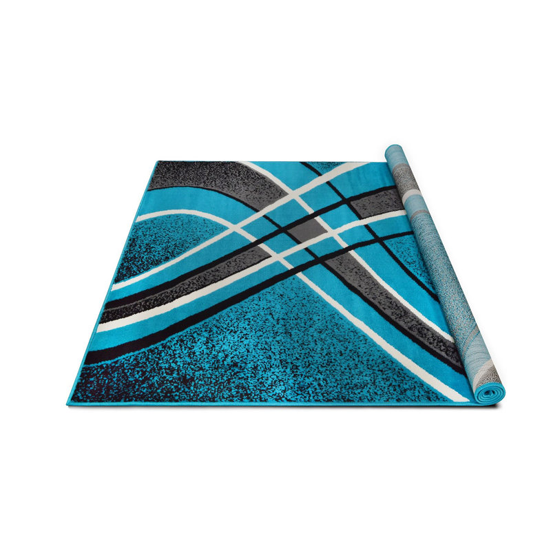 Ywain Geometric Indoor Rug, Rectangle 5' x 7'