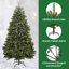 Artificial Christmas Tree with Stand Green PVC and Metal-243453582