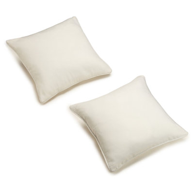 Cotton Blend Reversible Throw Pillow