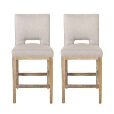 27 Inch Counter Stools, Set Of 2,Fabric