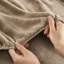 Drap-housse plat 4 pièces taupe - 100 % ultra doux, 2 taies d'oreiller, brossé des deux côtés, lavable à la machine, toucher velours, élastique