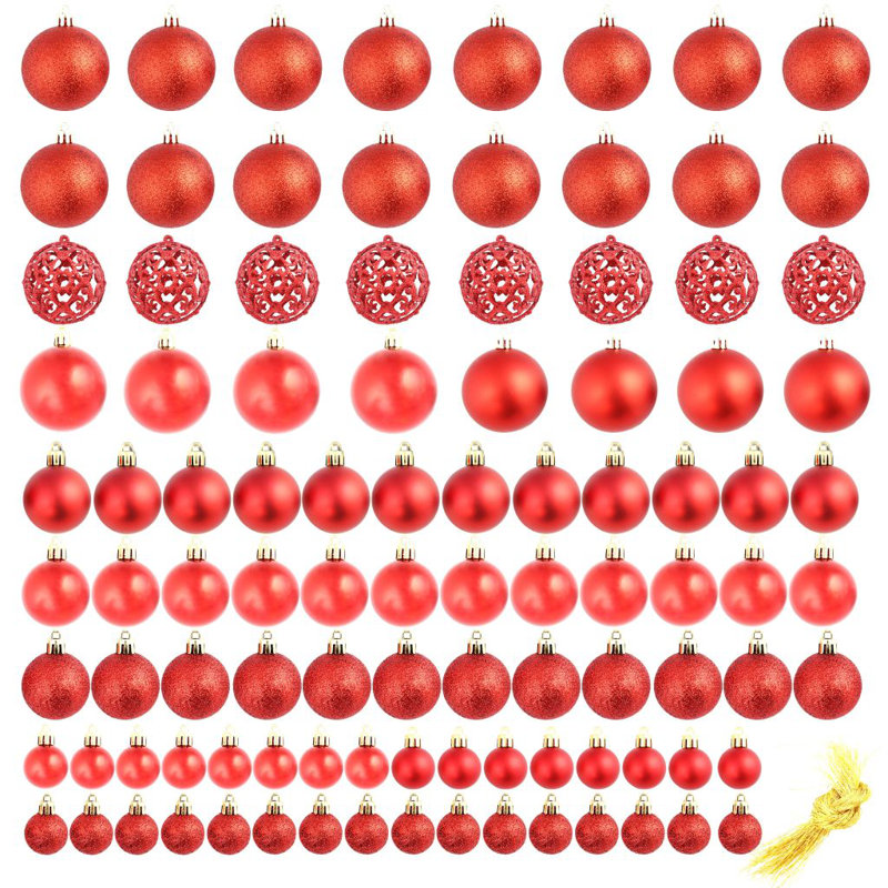 Solid Colour 节日装饰品 Bauble, Red