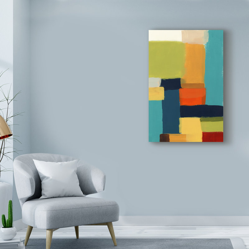 « metro palette ii », reproduction de peinture à l’acrylique sur toile tendue, H 19 po x l 12 po x P 2 po