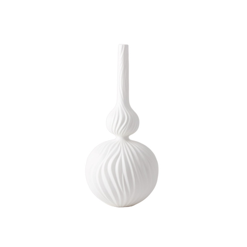 Magura Vase, 25" H x 11" W x 11" D, Snow